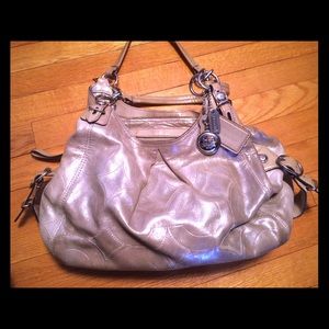 Coach Bags - Coach Beige Sparkly Handbag Coach Bags - Coach Beige Sparkly Handbag
