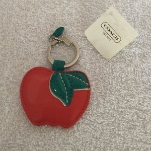 Coach Apple Key Chain New