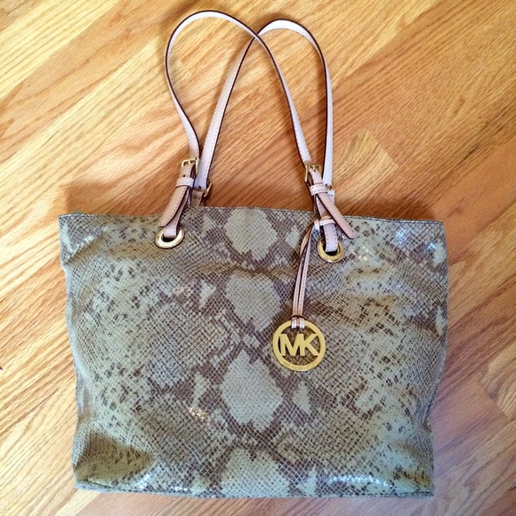 MICHAEL Michael Kors Handbags - Michael Kors snakeskin print handbag