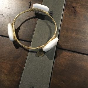 Bourbon and Bow ties white stone bracelet