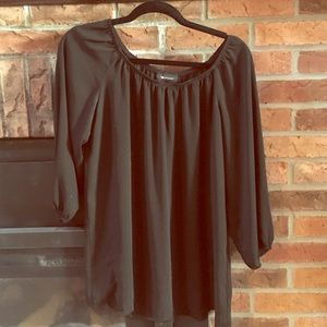 AB studio semi sheer tunic