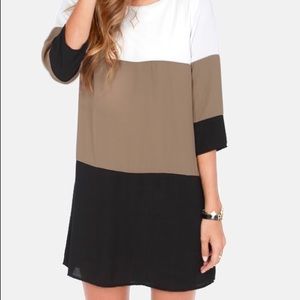 Lulus color block shift dress