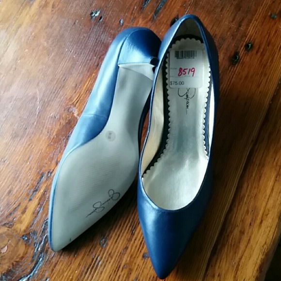 Navy kitten heel jessica Simpson nwt