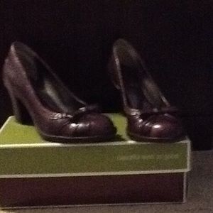 Naturalizer wine colored heels.