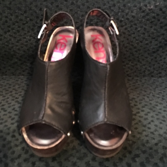 Kenzie Peeptoe Platform Slingbacks 6.5 - Picture 2 of 3