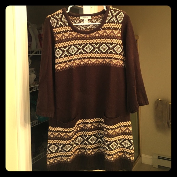 Tunic sweater 3/4 sleeve