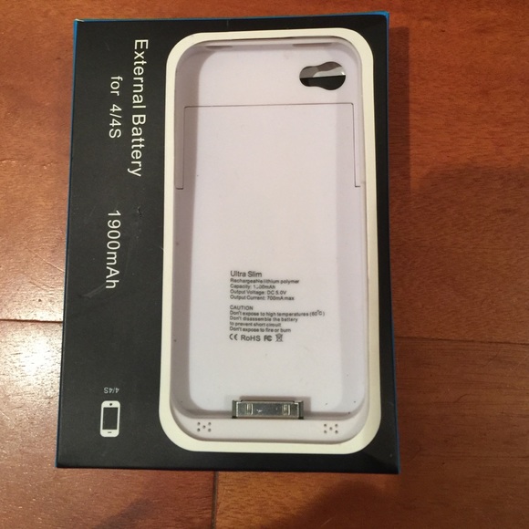IPhone 4-4s external battery charger.
