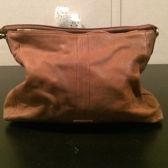 Brown leather purse