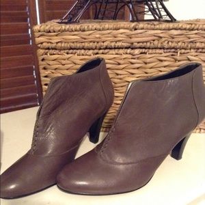Loft leather ankle boots