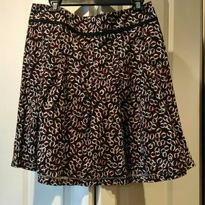 Loft red/black ring skirt