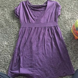 Purple shirtsleeve top