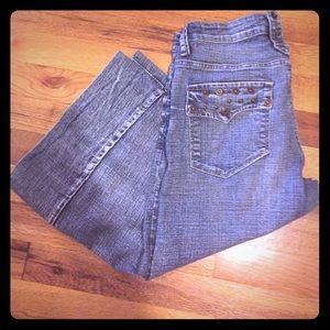 Apollo wide leg jean capris 9/10 stretch