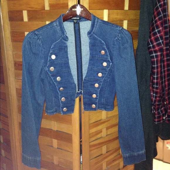 Denim Cropped BEBE jacket