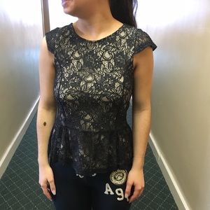 Black lace top