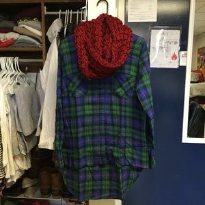 2 in 1: Scarf and Flannel!