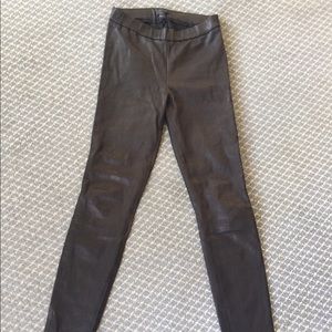 Jcrew collection leather legging pants.