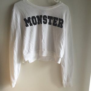 Graphic Cropped Sweater