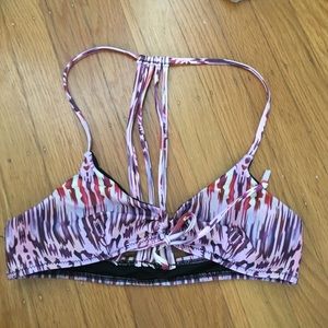 Pink and purple bikini