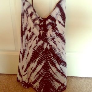 EXPRESS Indigo Tie-Dye Dress