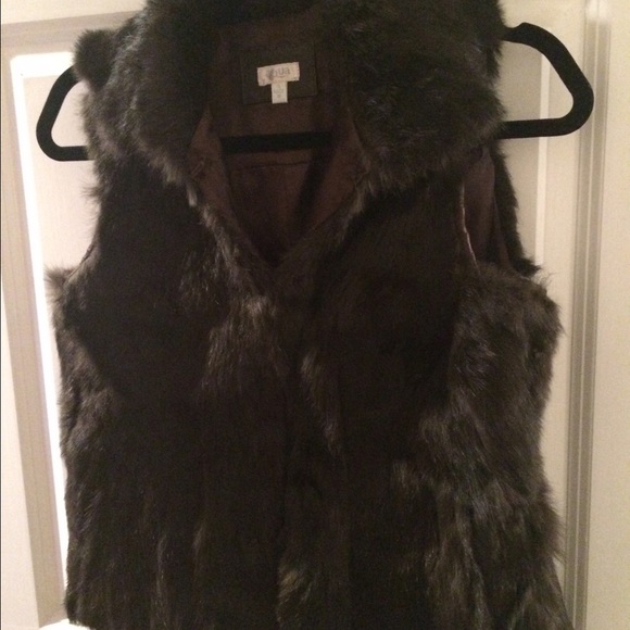 Aqua 100% genuine rabbit fur vest