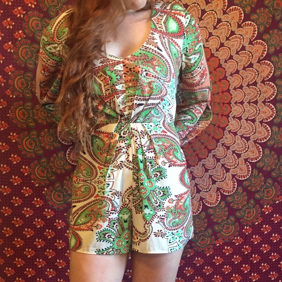 Paisley Romper - Picture 1 of 4