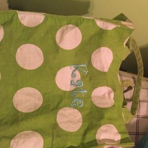 Polka dot tote