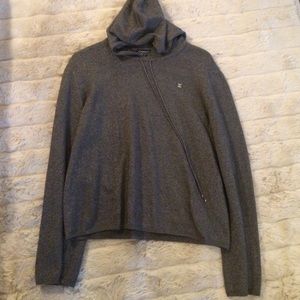 Chanel sparkly gray hoodie