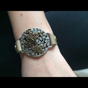 Silver and gold bracelet