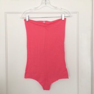 Hot Pink American Apparel Bodysuit