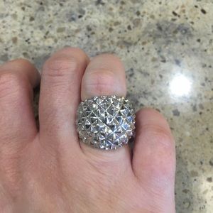Park Lane Studded Silver Ring