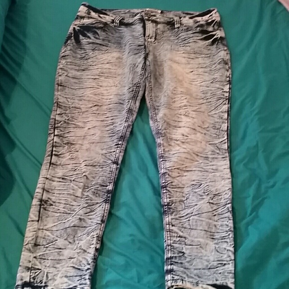 Acid Wash Skinny Jeggings
