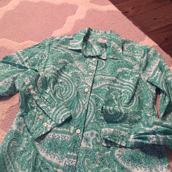 Long sleeve j crew blouse