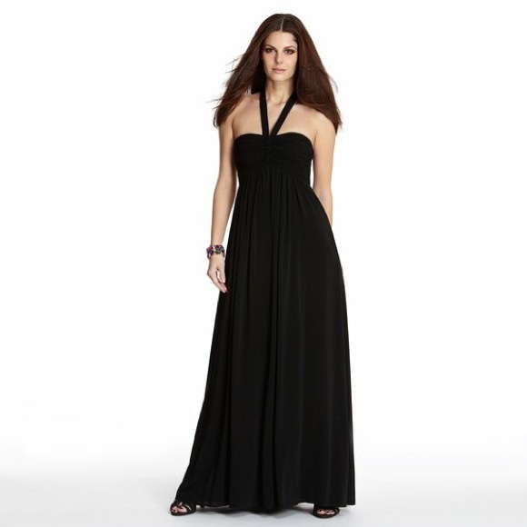 💎✨$338 Retail ✨💎bcbgmaxazria HALTER MAXI Black Dress