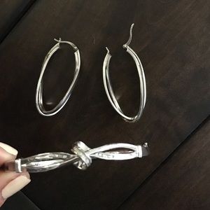 Sterling Silver necklace and earring set