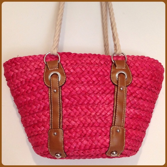 St. John's Bay Handbags - St John's Bay Basket Tote Bag