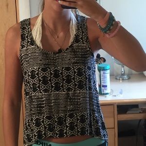 Black and white tank
