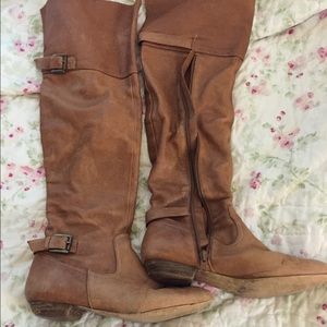 Over the knee chestnut ALDO boots