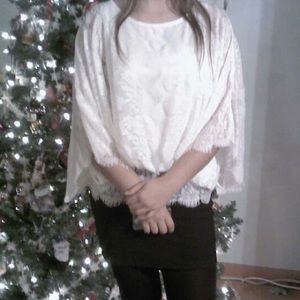 White lace blouse