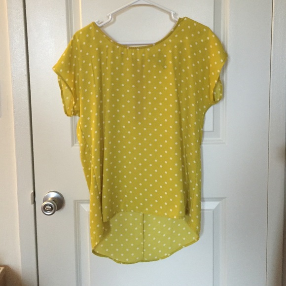 Asymmetrical Polk a dot top