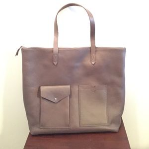 Madewell Zip Transport Tote Pockets castle rock