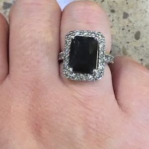 Premier Design Dark stone ring
