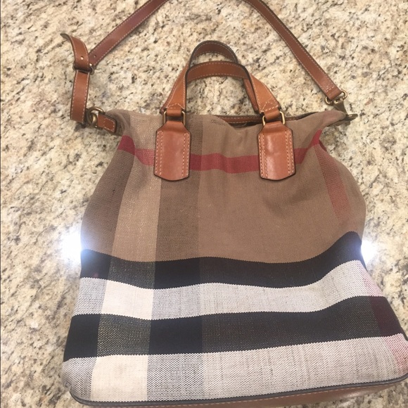 Large Burberry Canvas Tote