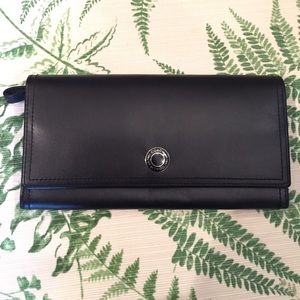 Coach Black Leather Wallet!