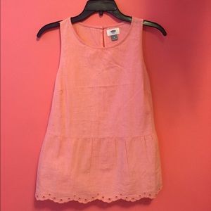 Pink Eyelet Tank