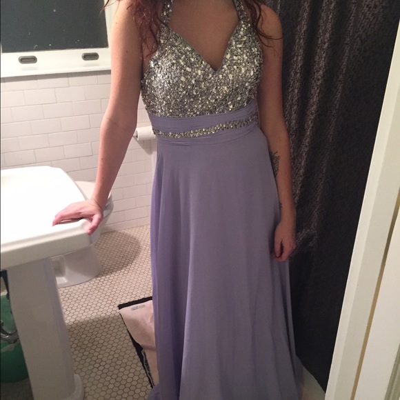 Beautiful lavender prom dress