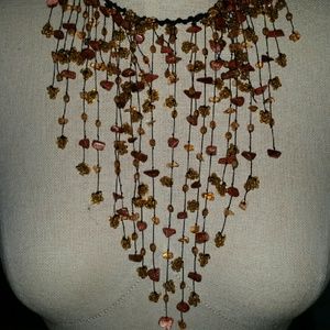 Beautiful Beaded Cascade Necklace