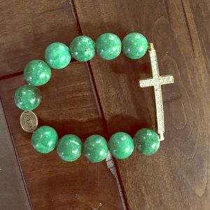 Cross bead bracelet