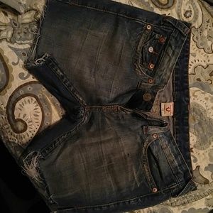 True Religion jean shorts as 30
