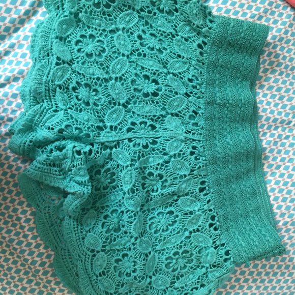 Teal Lace shorts. Brand new w/out tags. Size med