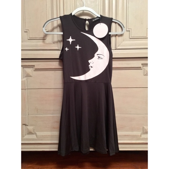 SOLD Moon & Star Skater Dress - Picture 3 of 3